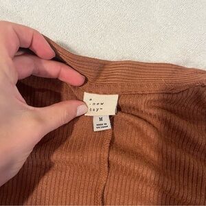 A New Day Warm Brown Knit Duster Cardigan